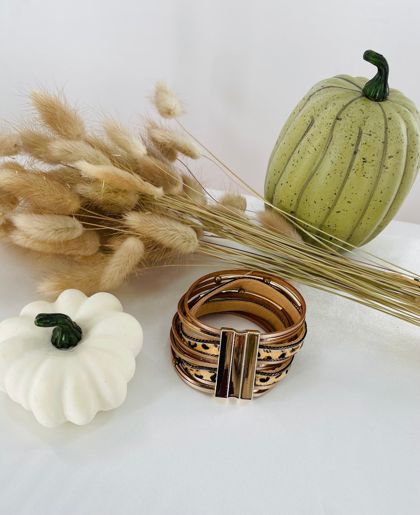 Animal Print Leather Bracelet
