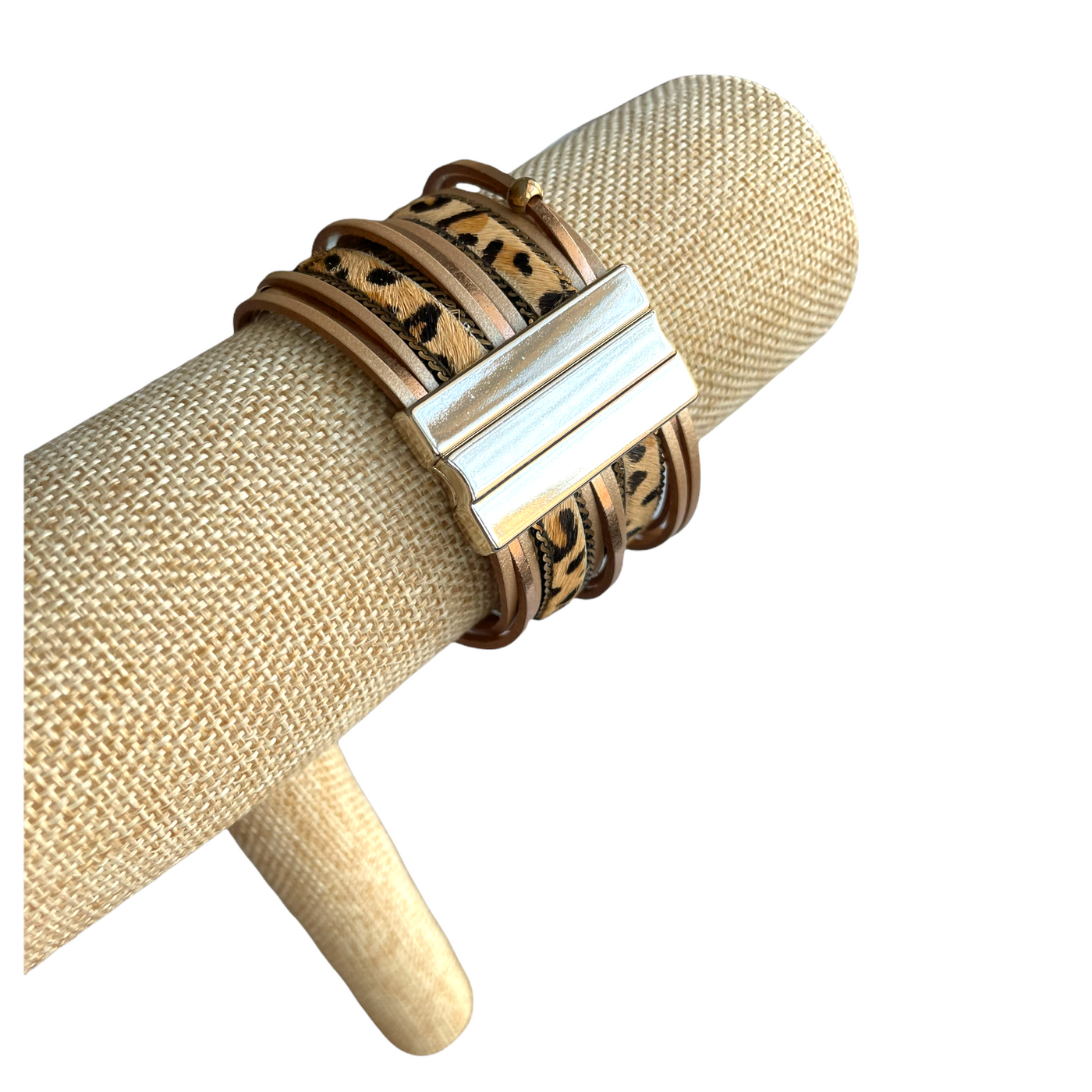 Animal Print Leather Bracelet