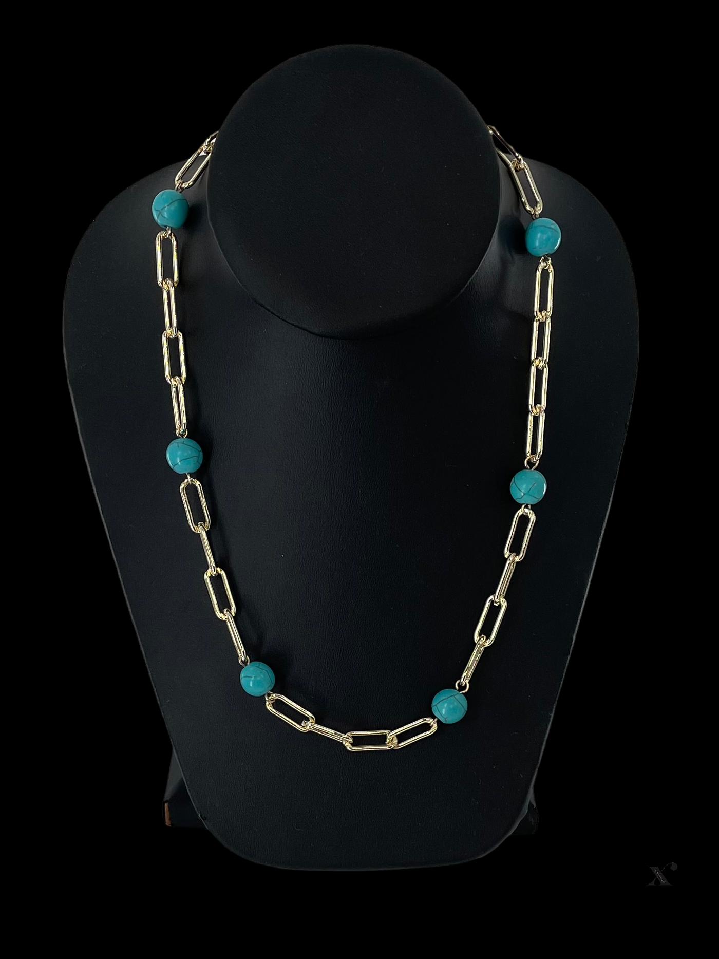 Paperclip Chain Pearl Necklace