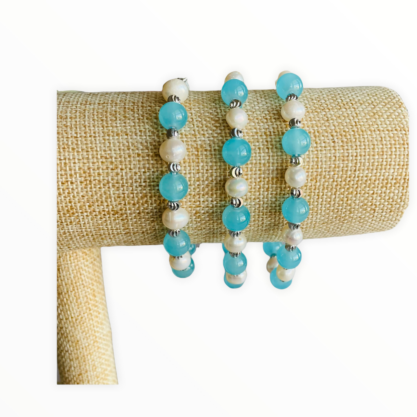 Bella White Pearl Bracelet